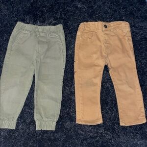 Ben Sherman Kids' Green and Tan Joggers